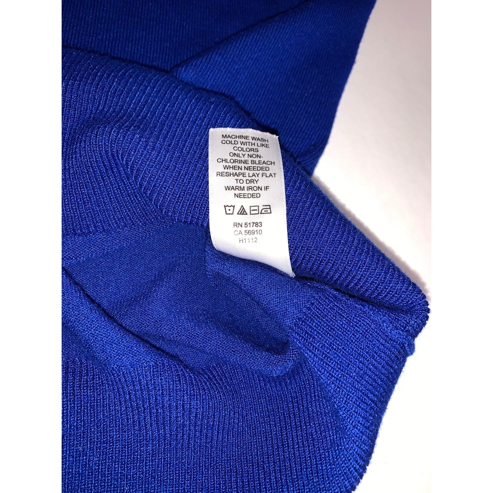 Maurices Womens Royal Blue V-Neck Button Front 3/4 Sleeve Cardigan Sweater Large - Picture 14 of 16
